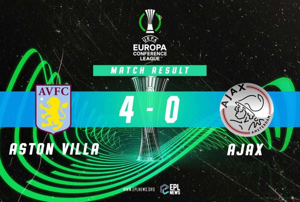 Relatório Aston Villa x Ajax