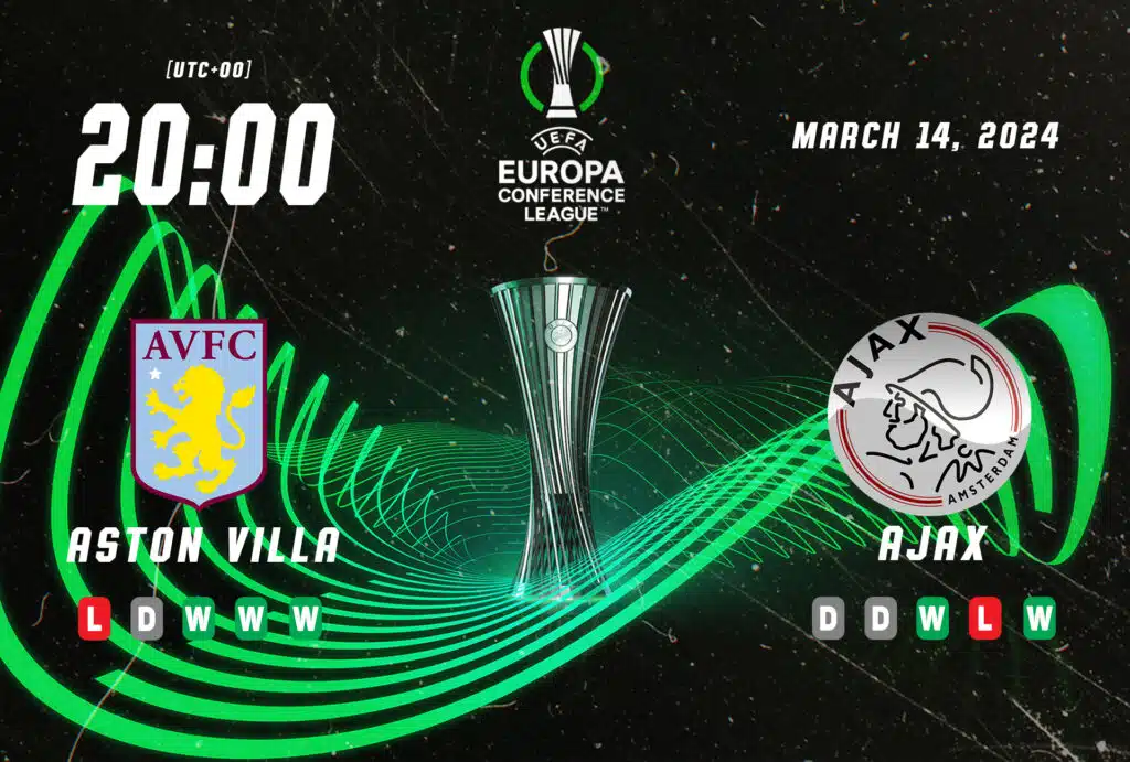 Antevisão da Liga Conferência Aston Villa vs Ajax