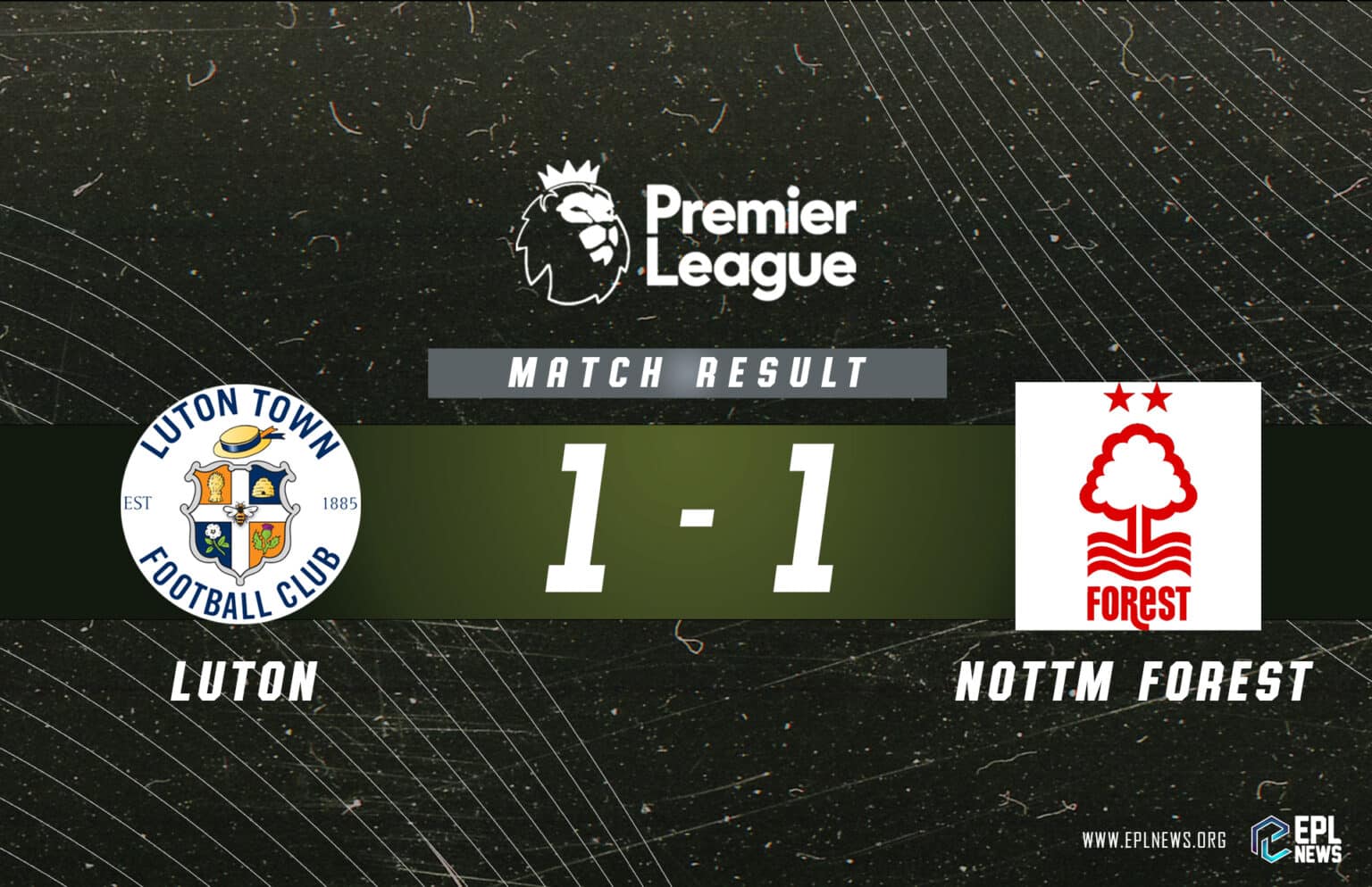 Relatório Luton Town x Nottingham Forest