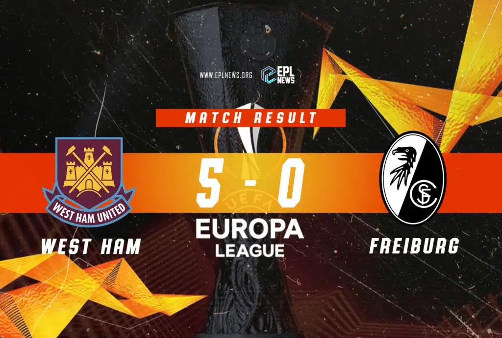 Relatório West Ham United x Freiburg