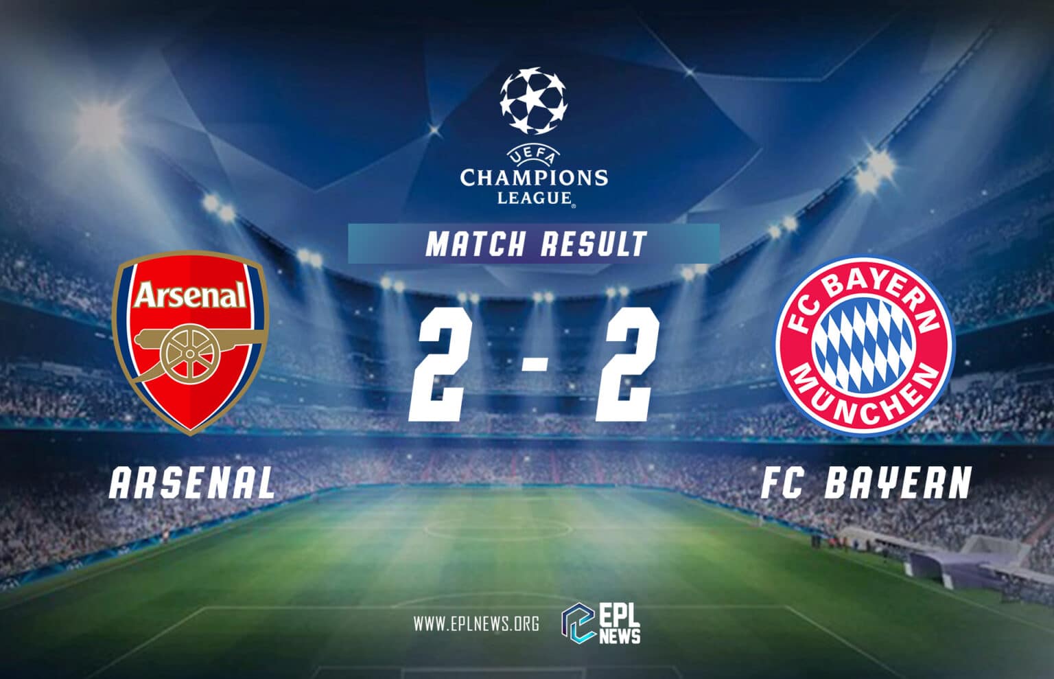 Relatório Arsenal x Bayern de Munique