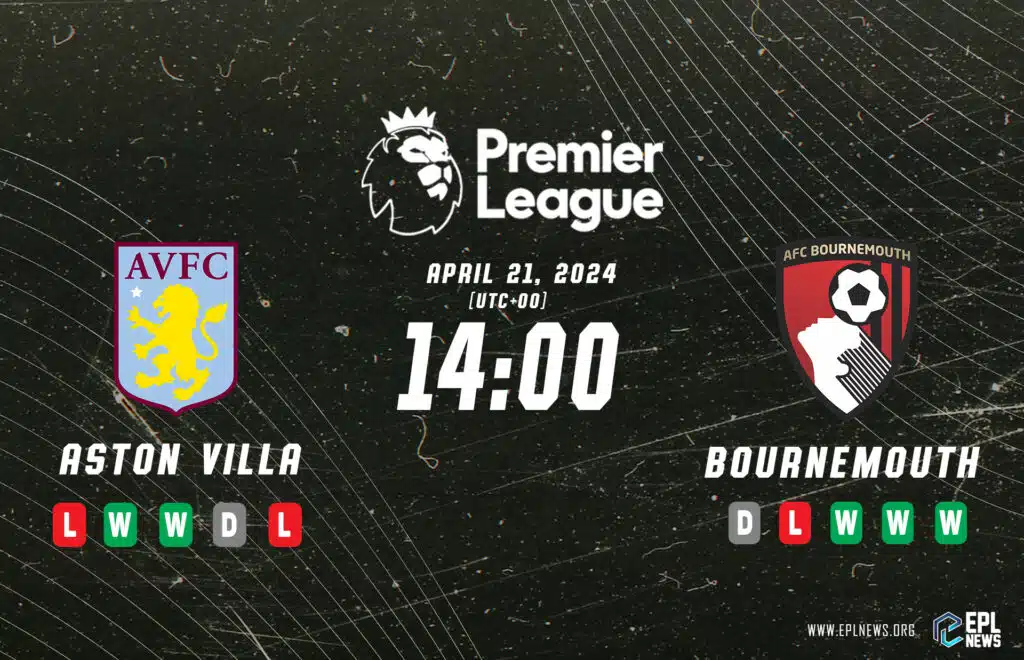 Prévia da partida Aston Villa x Bournemouth