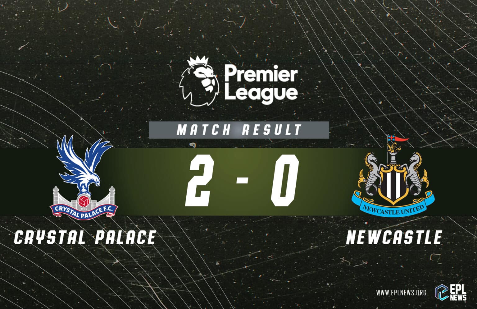Relatório Crystal Palace x Newcastle