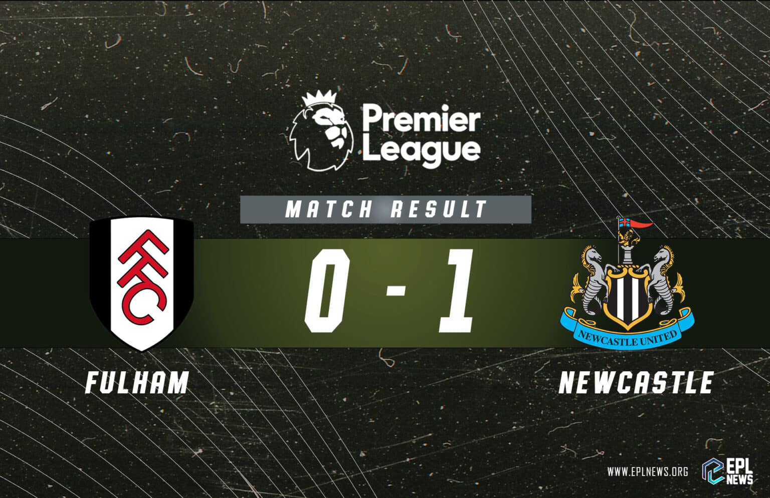 Relatório Fulham x Newcastle