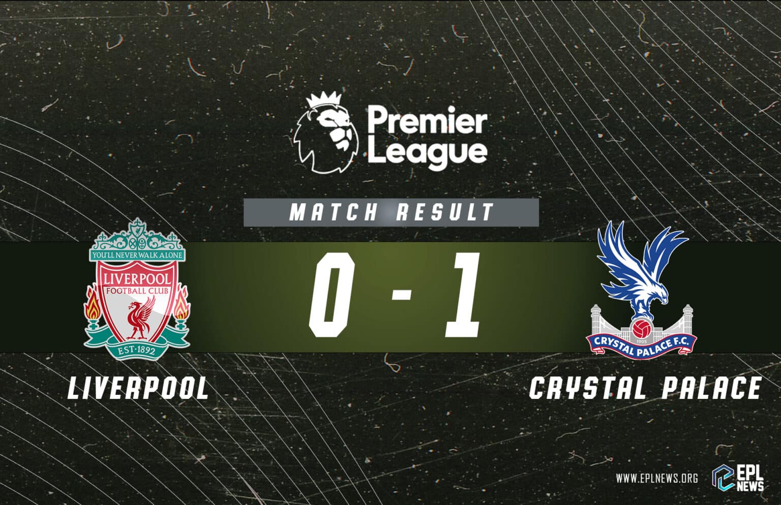 Relatório Liverpool x Crystal Palace
