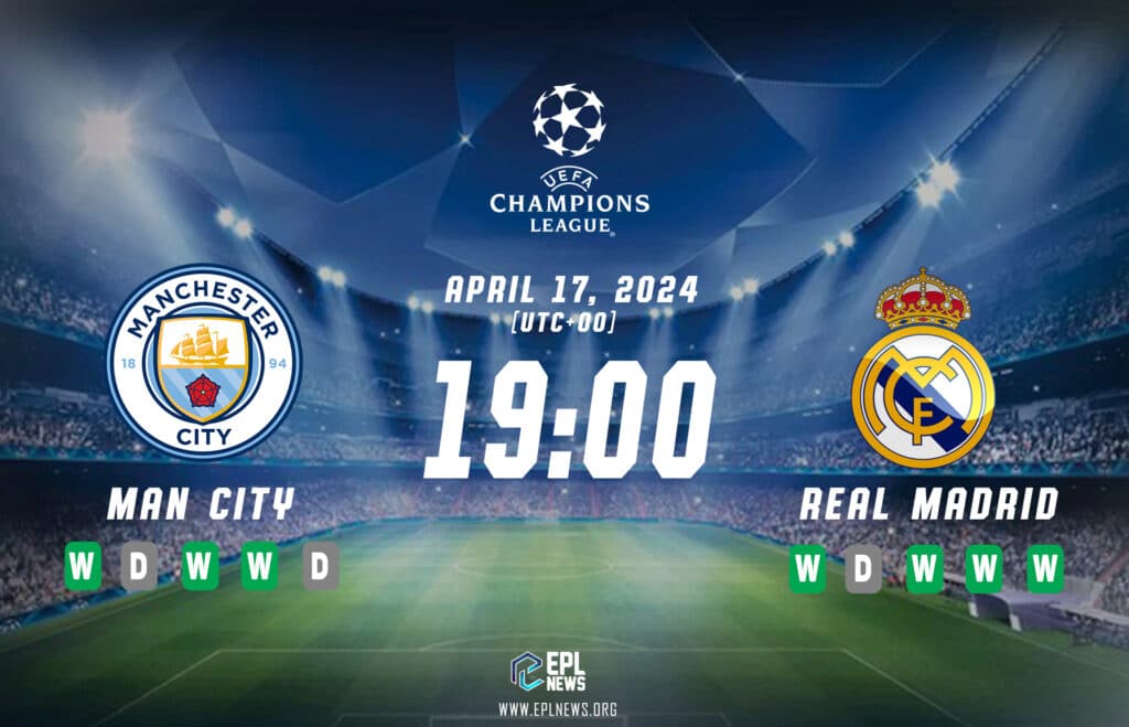 Prévia do jogo Manchester City x Real Madrid