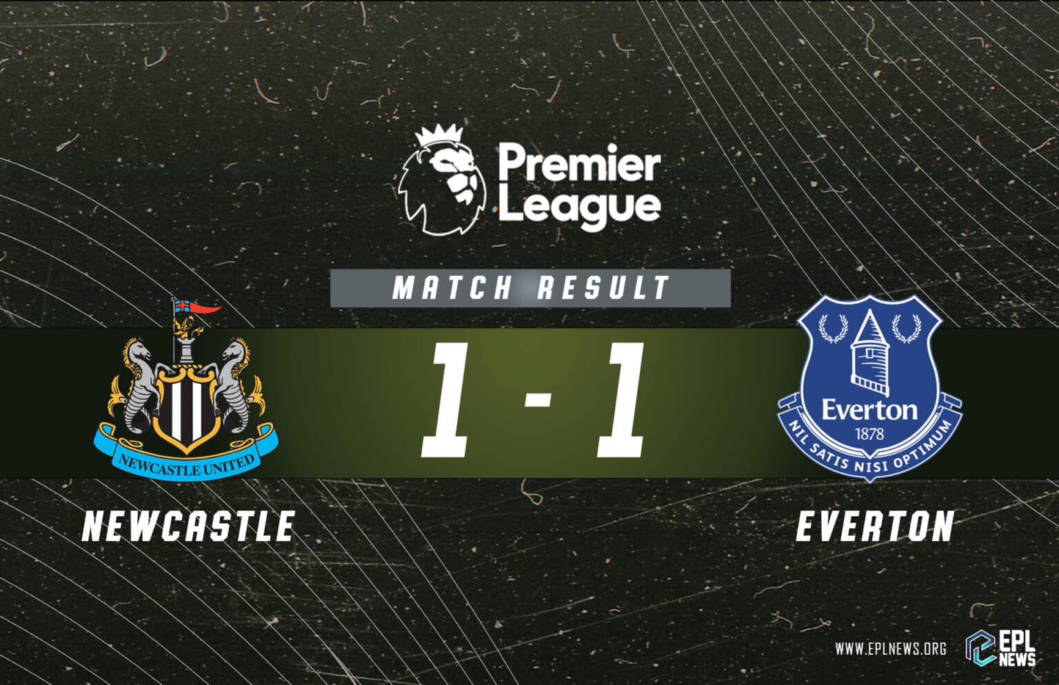 Relatório Newcastle x Everton 1-1_ Ponto crucial para os