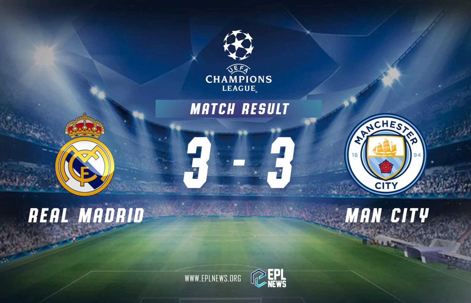 Relatório Real Madrid x Manchester City