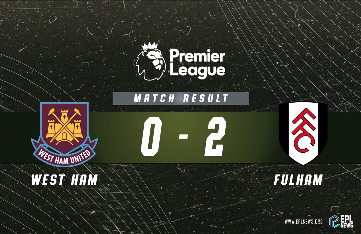 Relatório West Ham x Fulham