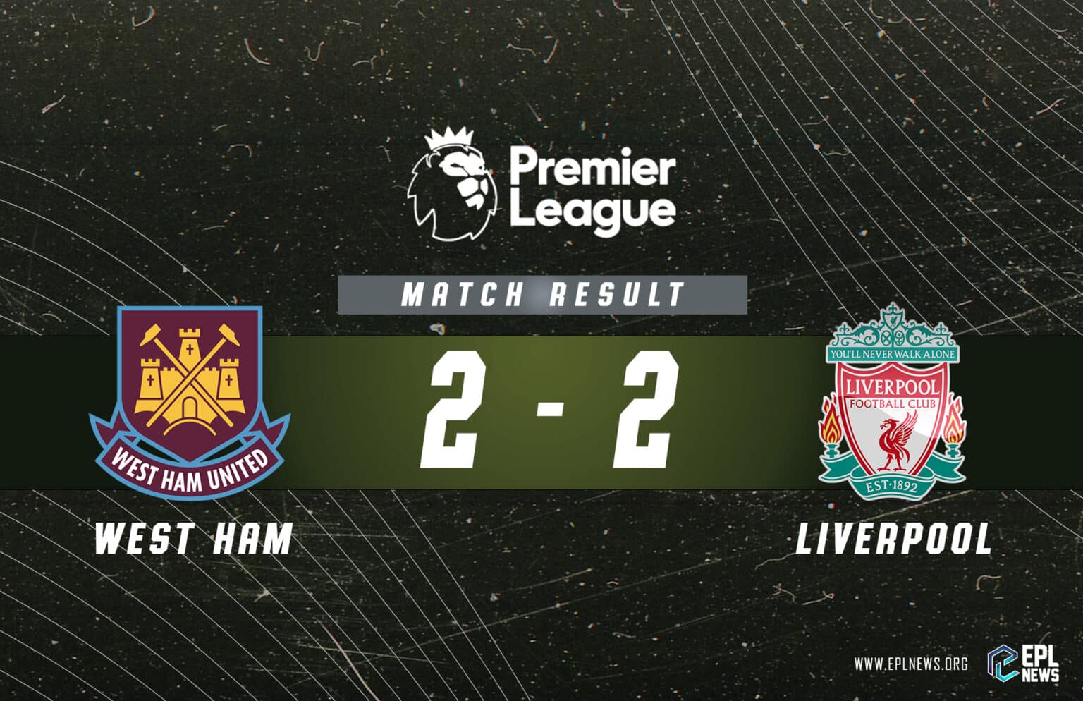 Relatório West Ham x Liverpool