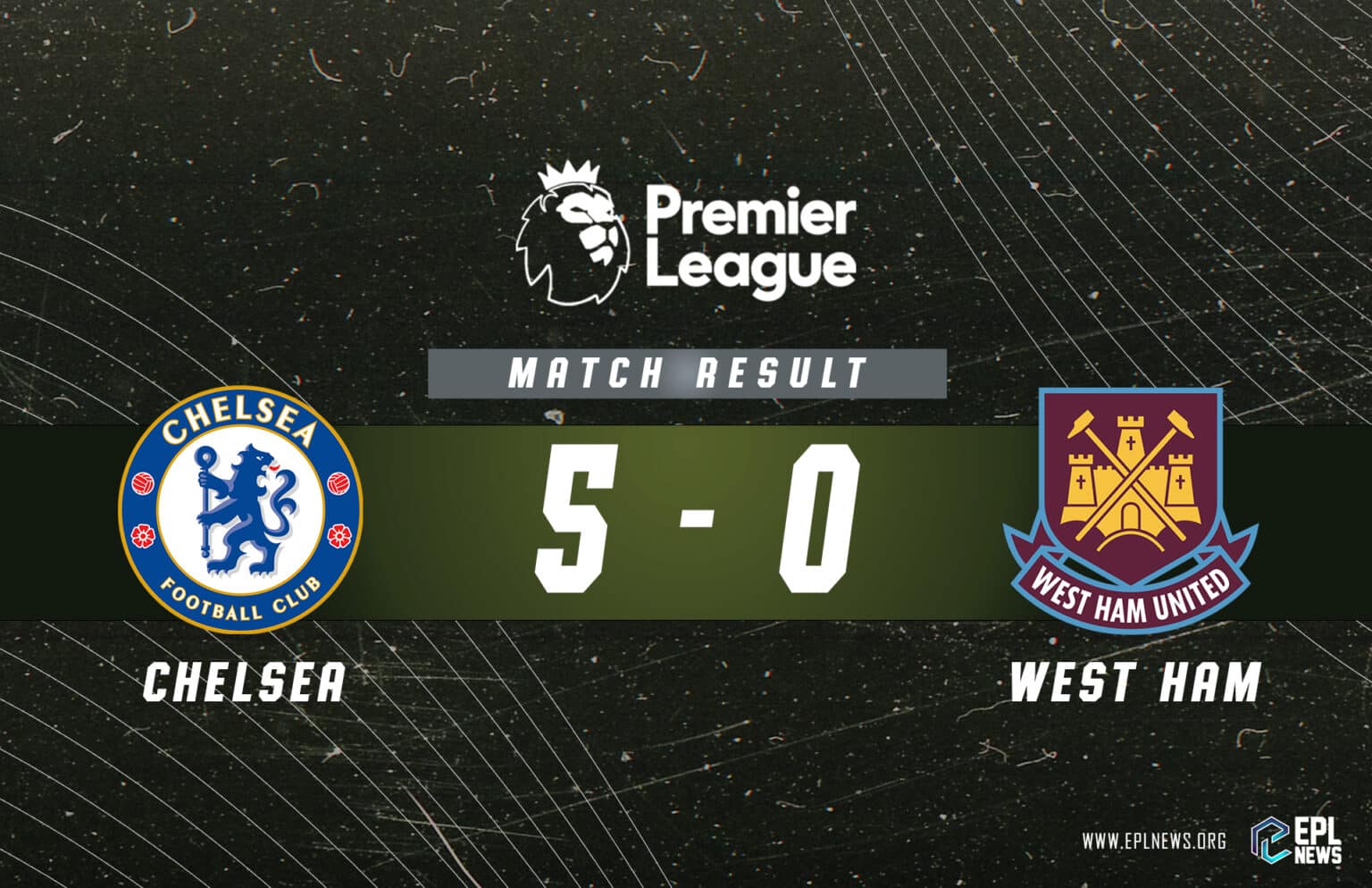 Relatório Chelsea x West Ham