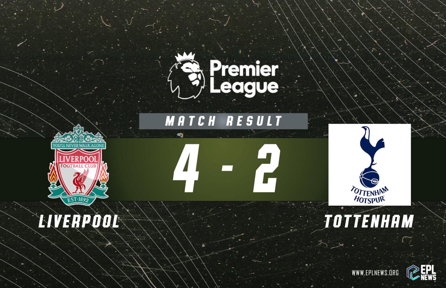 Relatório Liverpool x Tottenham