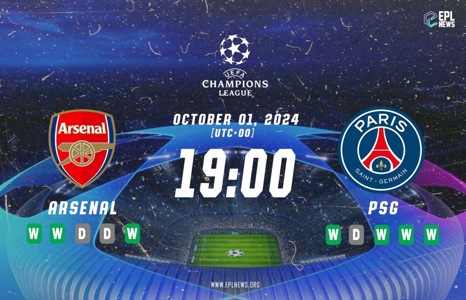 Prévia do Arsenal x PSG