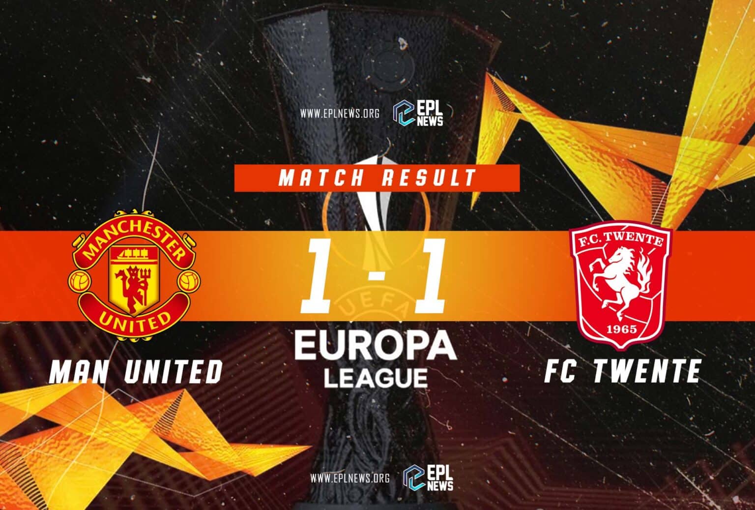 Manchester United vs Twente 1-1 Relatório