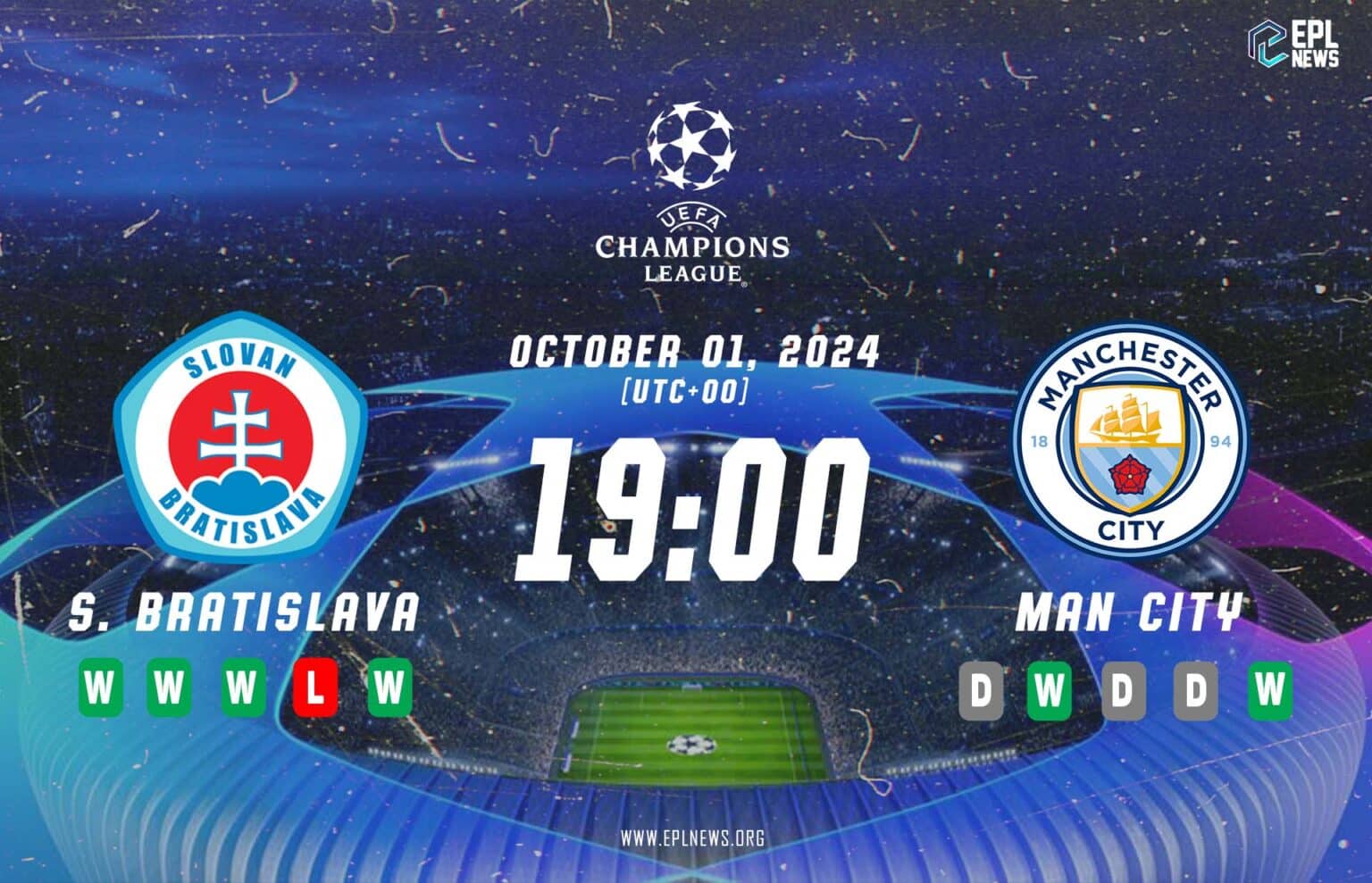 Prévia do Slovan Bratislava x Manchester City