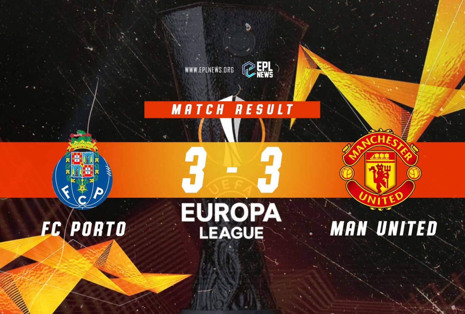 Relatório Porto x Manchester United 3-3