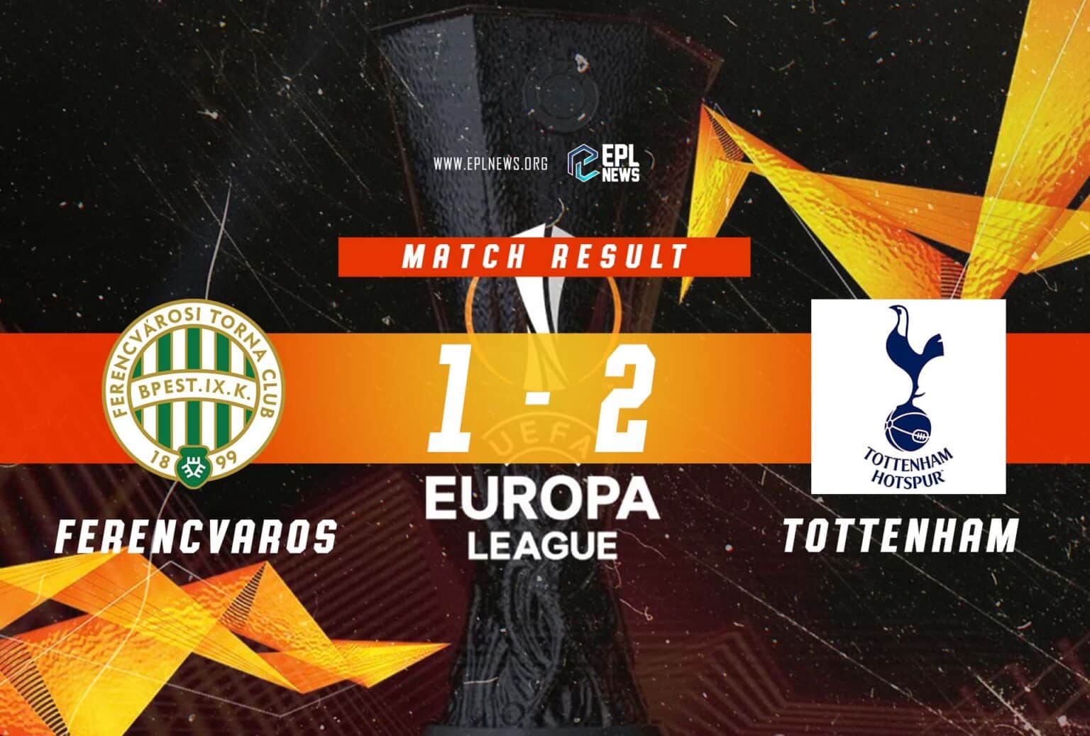 Ferencvaros vs Tottenham 1-2 Relatório