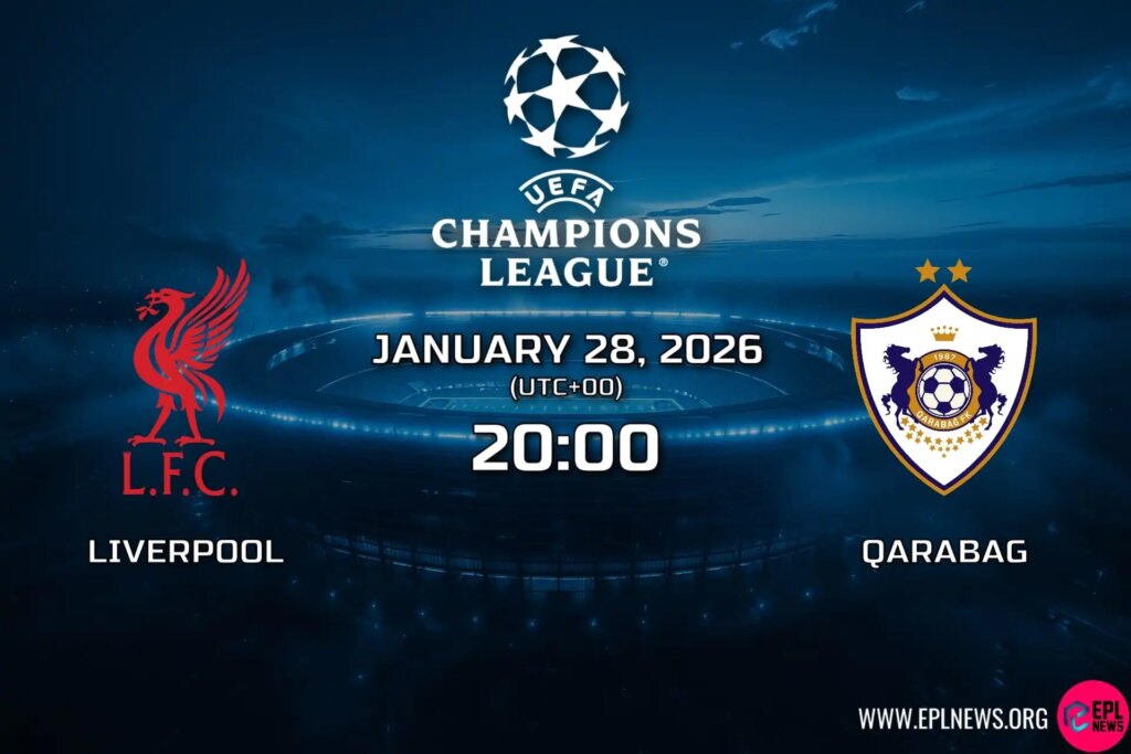 Antevisão do Liverpool vs Qarabag: Slot’s Men Heavy Favorites para vencer e se classificar para as oitavas de final