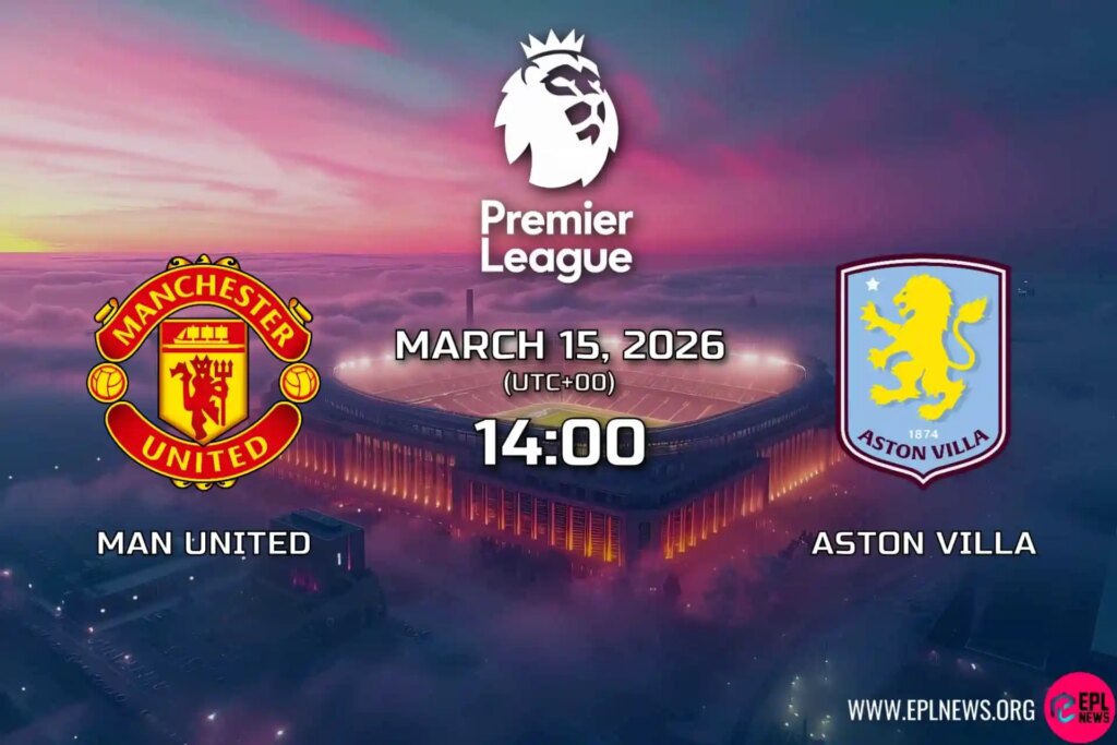 Antevisão do Manchester United x Aston Villa: confronto massivo entre os 5 primeiros em Old Trafford