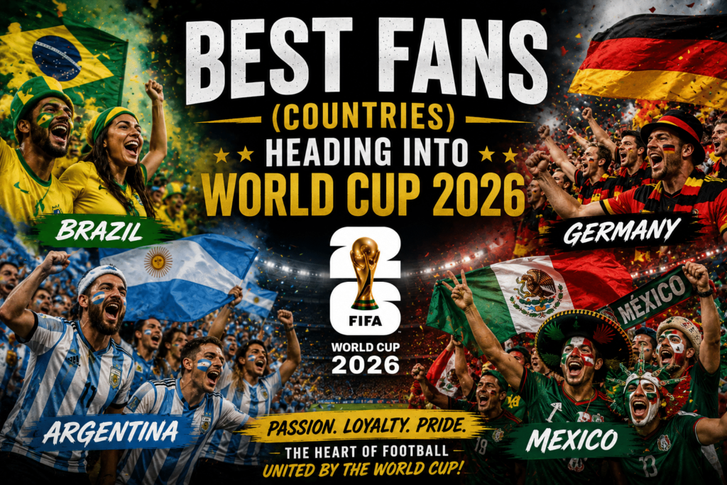 Melhores torcedores (países) rumo à Copa do Mundo de 2026